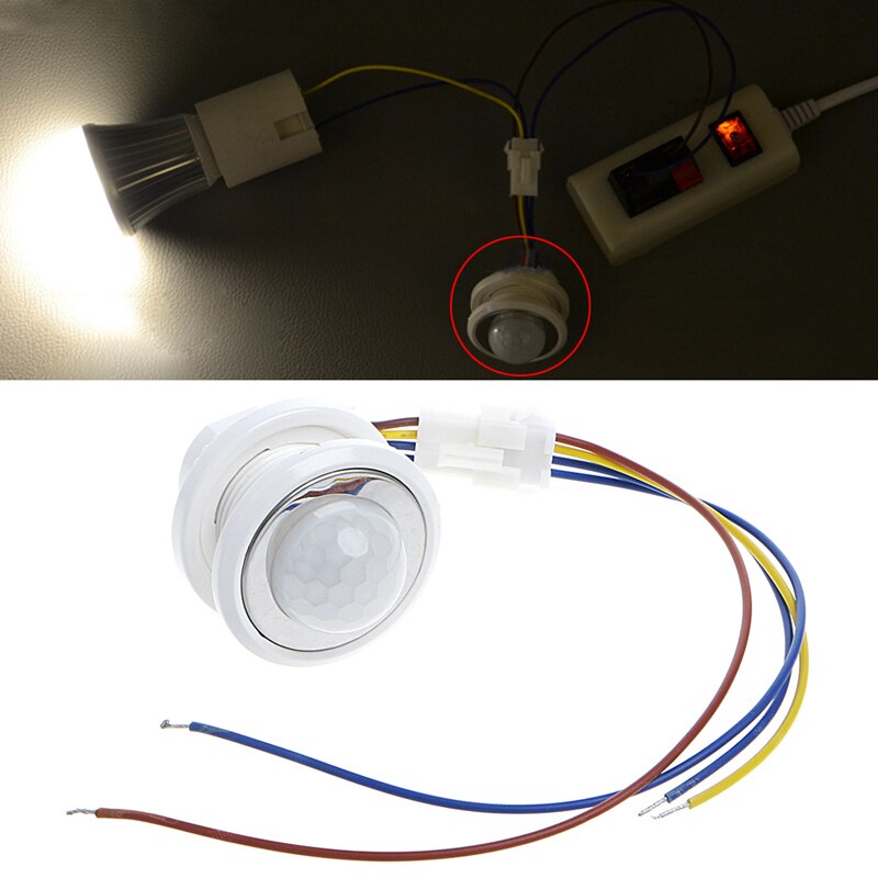 40mm LED PIR Detektor Infrarot Bewegung Sensor Sch Grandado