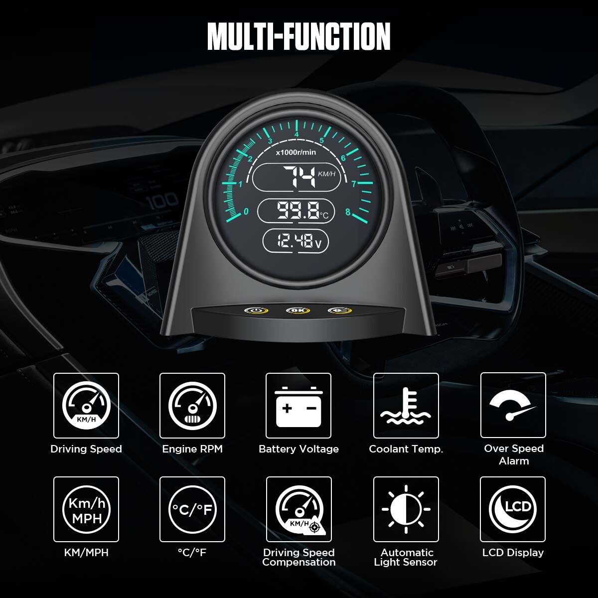 Autool X Auto Hud Head Up Display Obd Smart Mult Grandado