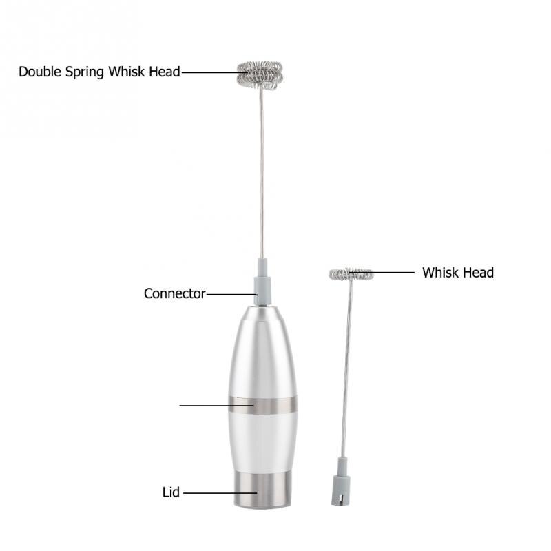 Rvs Elektrische Melkopschuimer Handheld Cappuccino Grandado