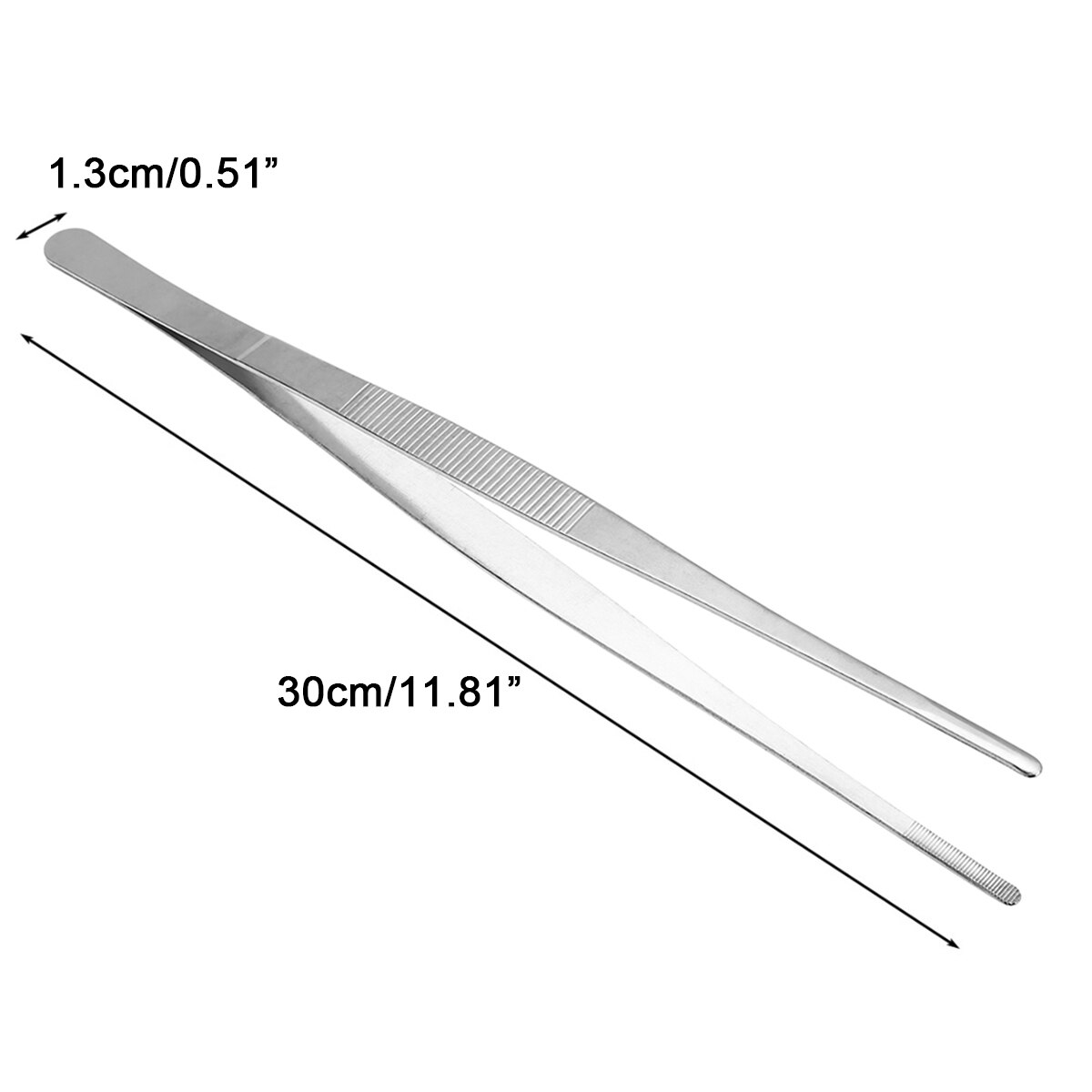 Roestvrij Staal 30Cm 12 Lange Barbecue Eten Tang Grandado