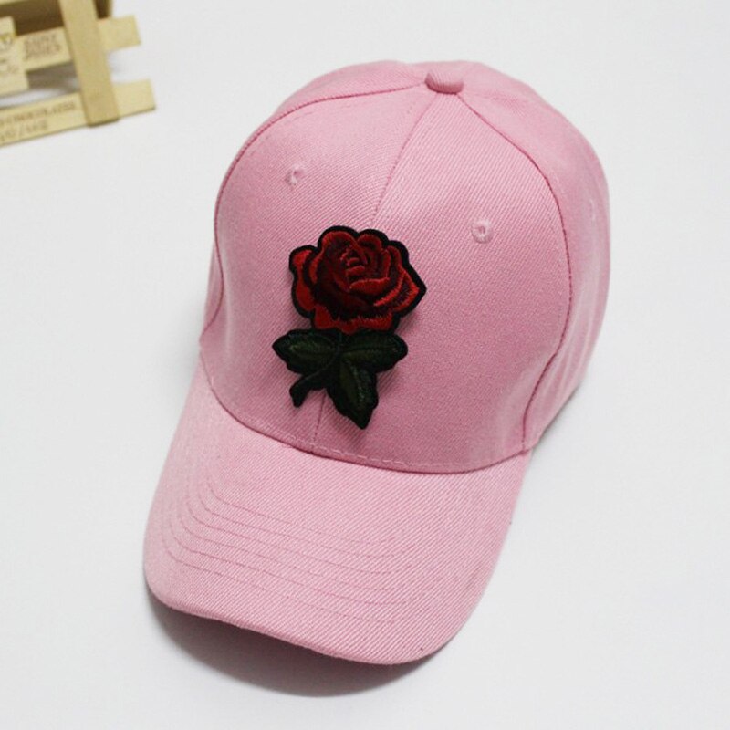 Nieuw Vrouwen Baseball Cap Rose Bloem Borduren Bre Grandado