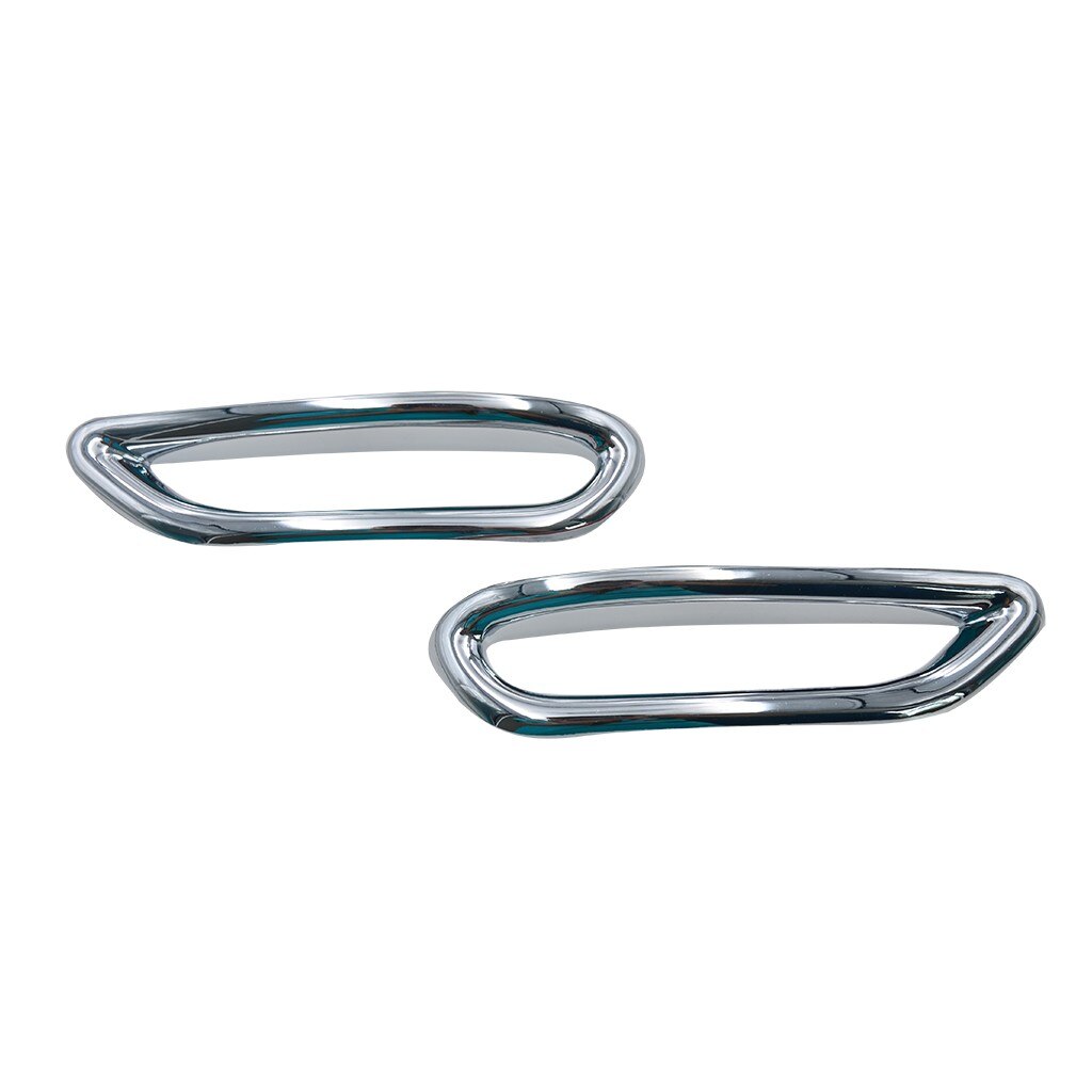 2 Stuks Chrome Abs Staart Achter Bumper Mistlamp L Grandado