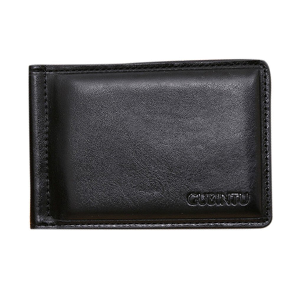 Mannen Portemonnee Business Korte Bifold Lederen C Grandado