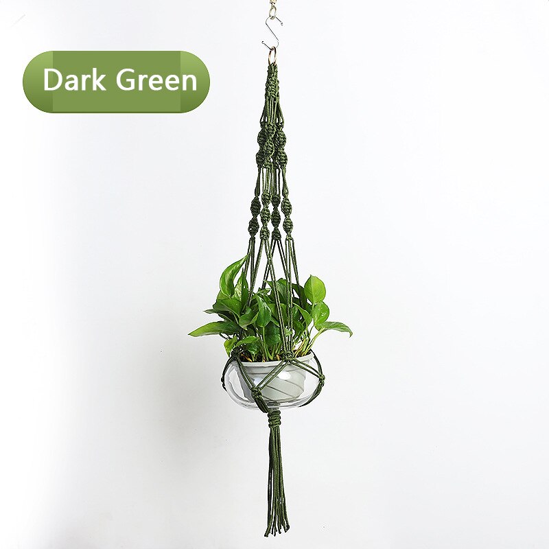 Handgemaakte Tuin Plant Hanger Macrame Bloempot Pl Grandado