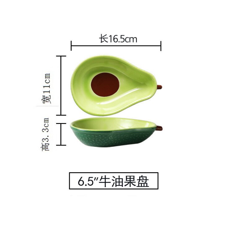 Inch Avocado Plaat Creatieve Keramische Plaat Grandado