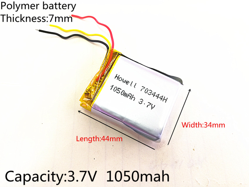 3 Lijn 3 7V 1050mAh Oplaadbare Li Polymer Li Ion B Grandado