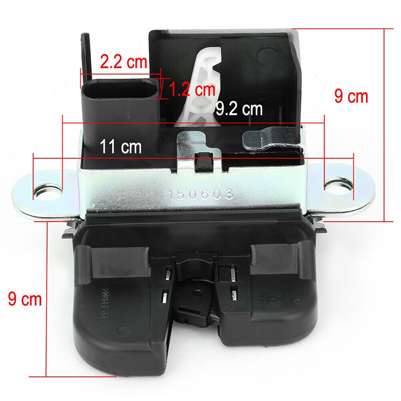 Car Rear Trunk Lid Lock Latch Tailgate Block For VW Golf 5 6 GTI MK5