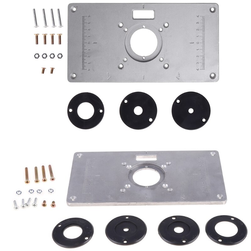 C Aluminium Router Tafel Insert Plaat Ringe Grandado