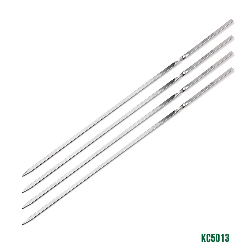 Bbq Spies 10 Pcs 13 33 Cm Rvs Barbecue Spiesjes Grandado