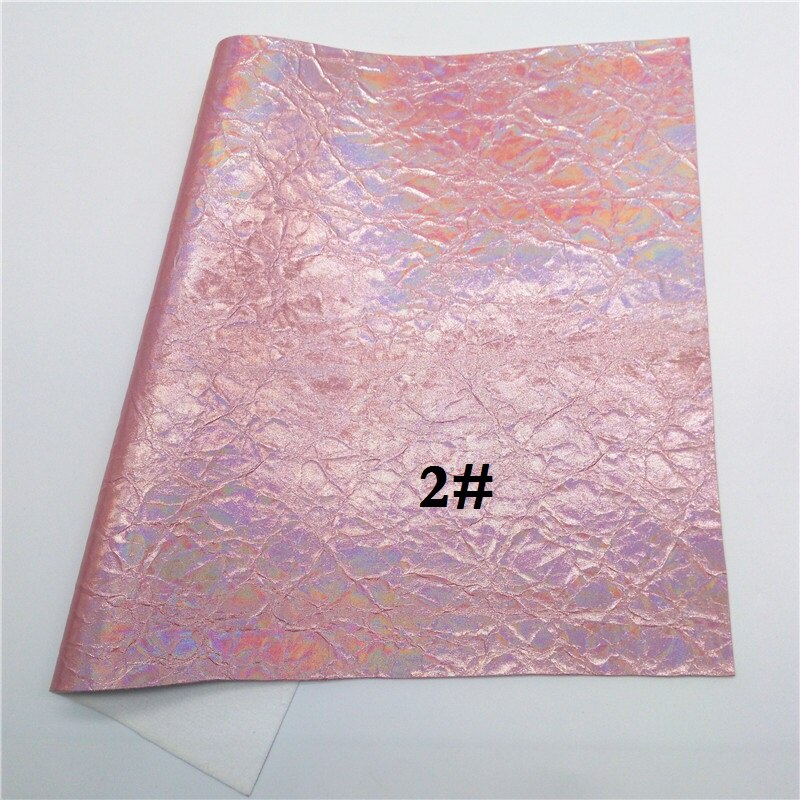 Glitterwishcome 21X29CM A4 Size Vinyl For Bows Iridescent Faux Leather