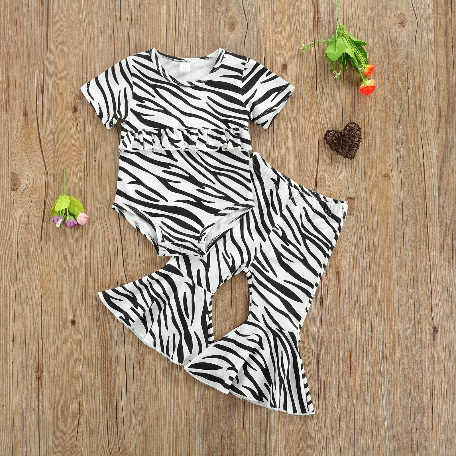 Leuke Pasgeboren Baby Baby Meisje Kleding Luipaard Grandado