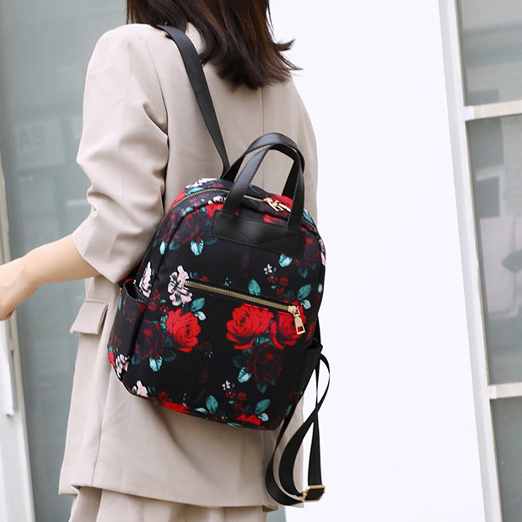 Vrouw Bloemenprint Tas Mode Casual Elegante Bankpa Grandado