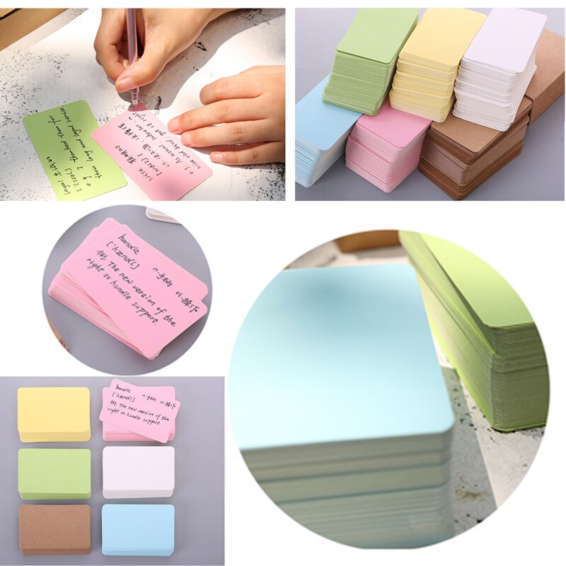 100Pcs Vellen Zelfklevende Memo Pad Sticky Notes B Grandado