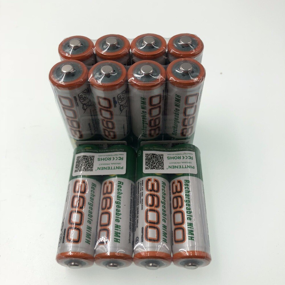 100 AA Battery 3600 MAh Rechargeable Battery NI MH 1 2 V AA Battery