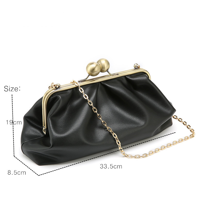 Dag Clutch Party Purse Knoedel Tas Vrouwen Ruches Grandado