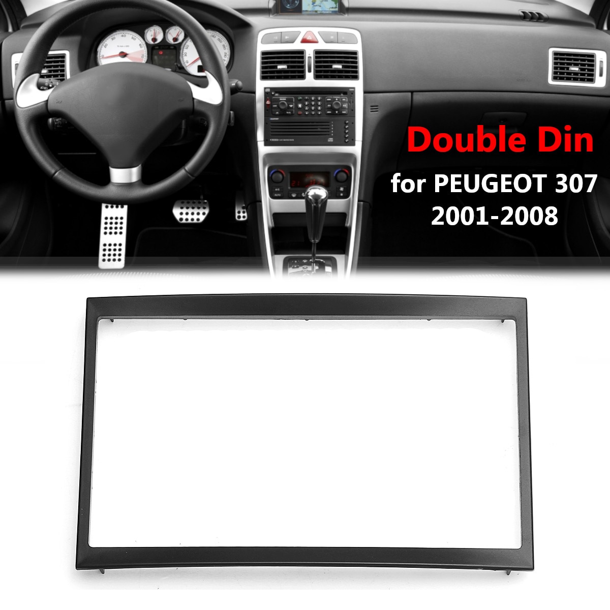 Auto 2 Din Cd Trim Dash Mount Kit Stereo Radio Das Grandado