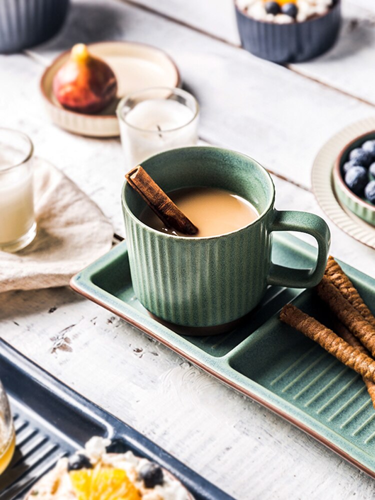 Nordic Vintage Koffie Cup Set Met Handvat Creatiev Grandado