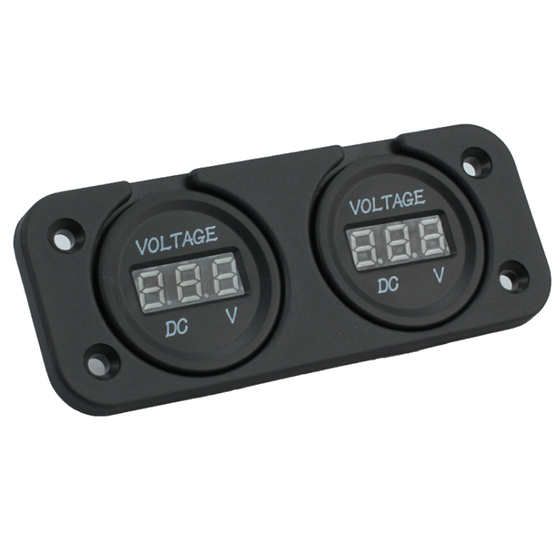 Dc V V Car Digital Voltmeter Dual Battery Led Digital Volt Meter