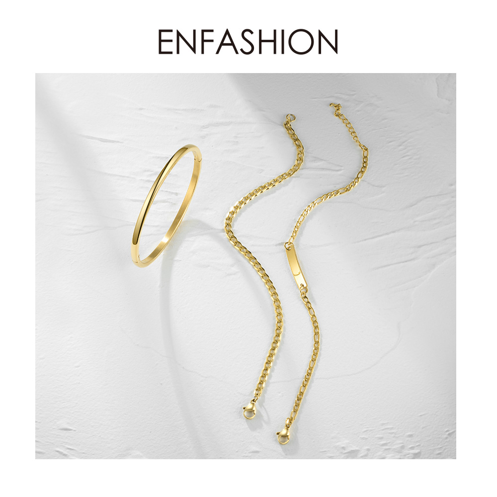 Enfashion Bangle Armband Femme Set Rvs Manchet Arm Grandado