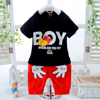 Baby Jongens Kleding Sets Zomer Katoen Cartoon Kor Grandado