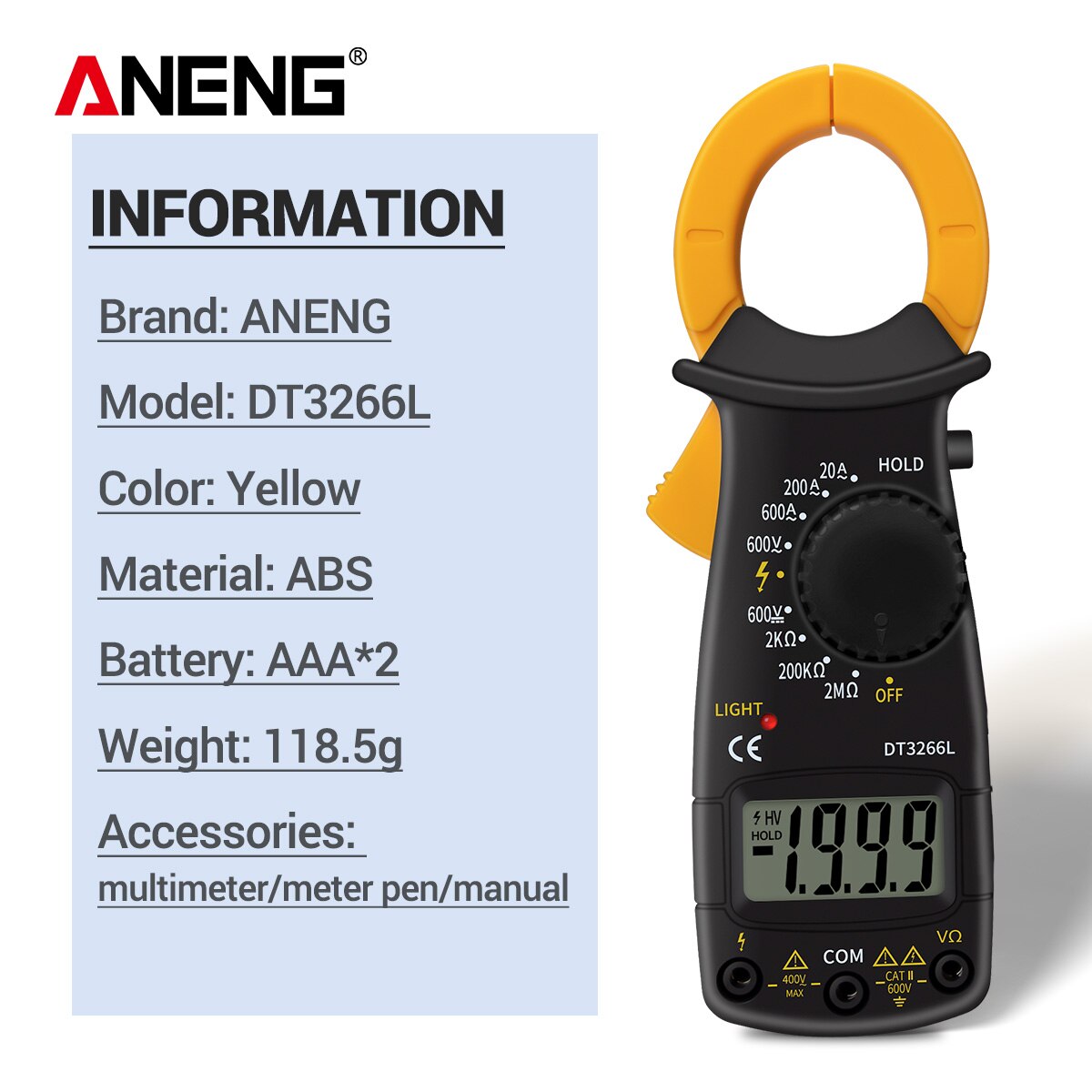 Aneng Dt L Digital Multimeter Kondensator Tester Tester Wahr Sein