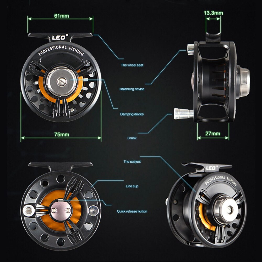 Leo Volar Carretes De Pesca Izquierda Derecho Intercambiable Bb