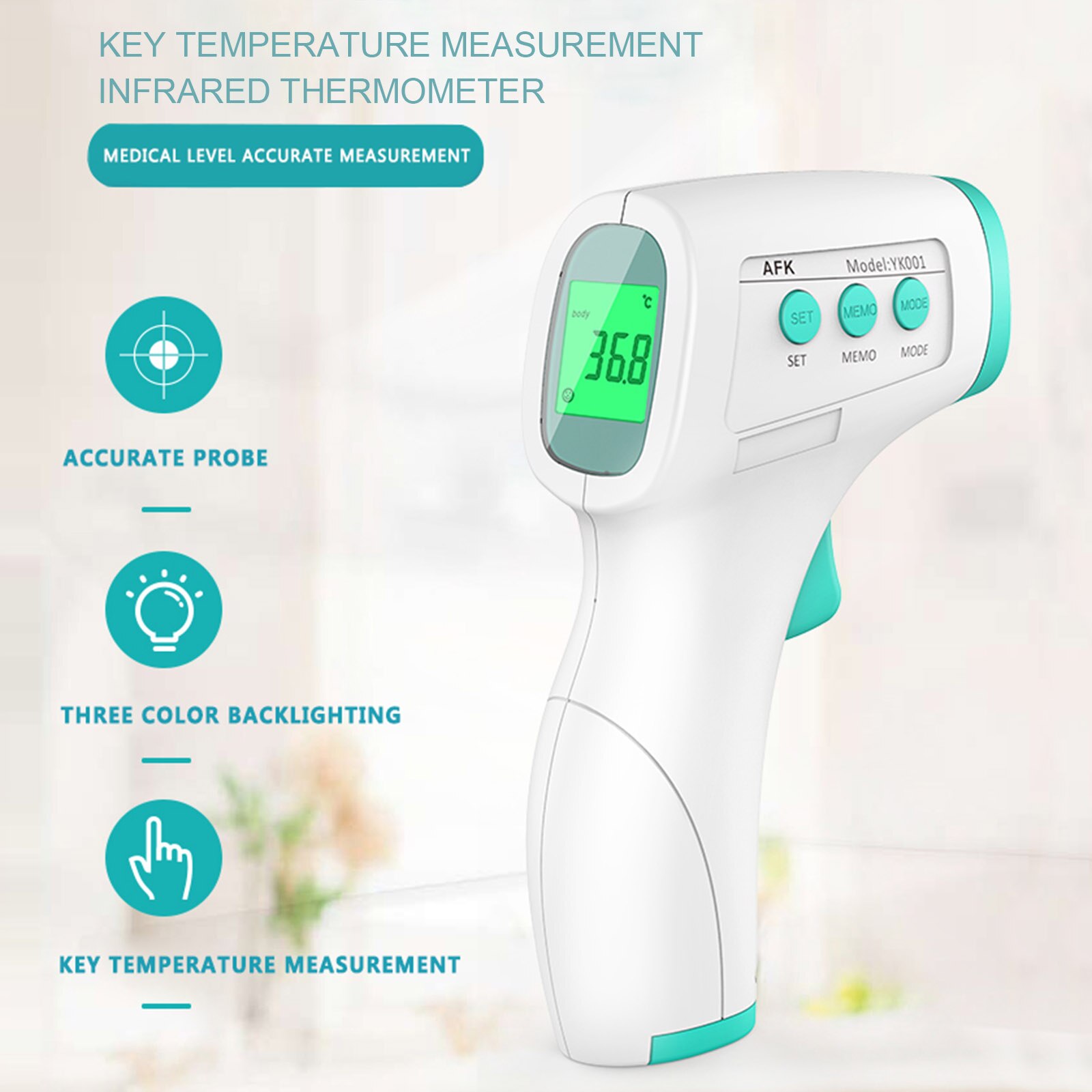 Non Contact Infrarood Thermometer Handheld Digital Vicedeal