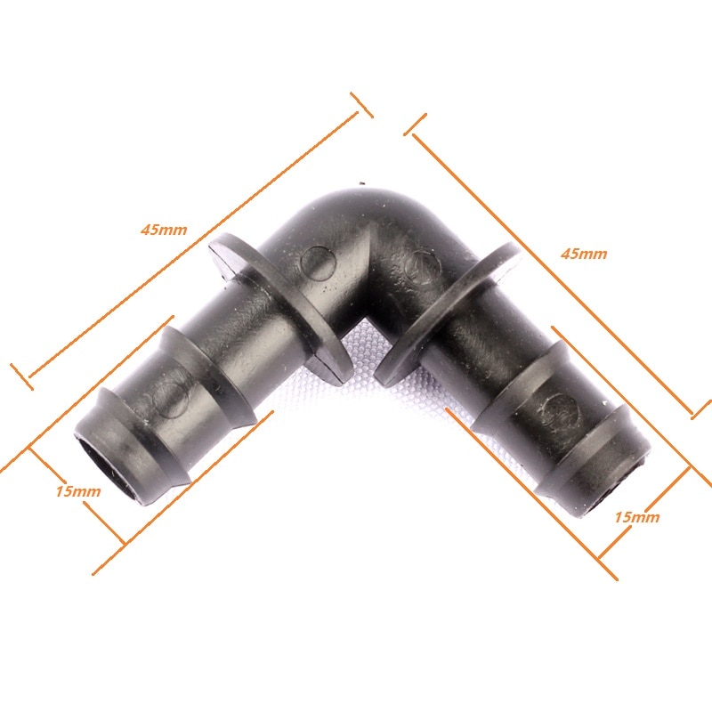 10 Pces 90 Graus Cotovelo 16mm Conectores De Tubul Grandado