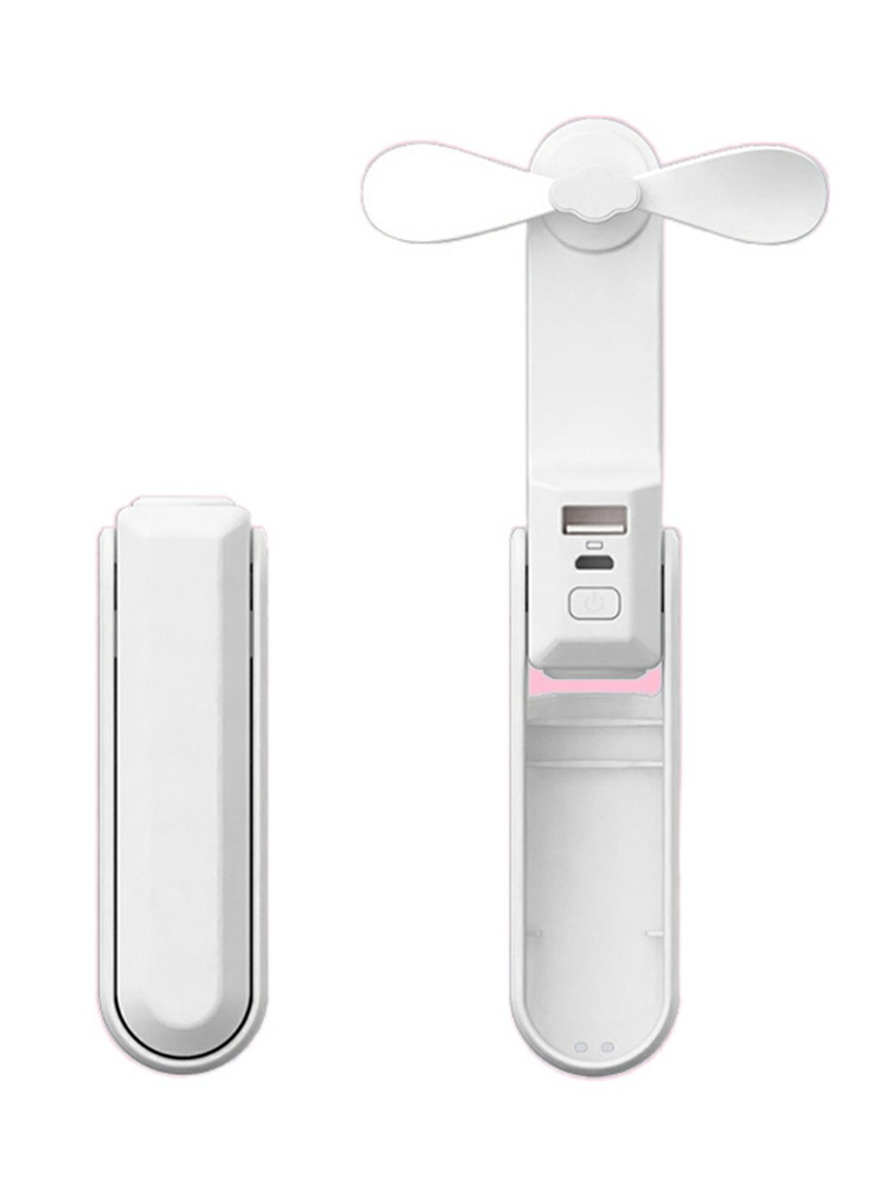 Hand Held Usb Spray Fan Met Opvouwbare En Zaklamp Grandado