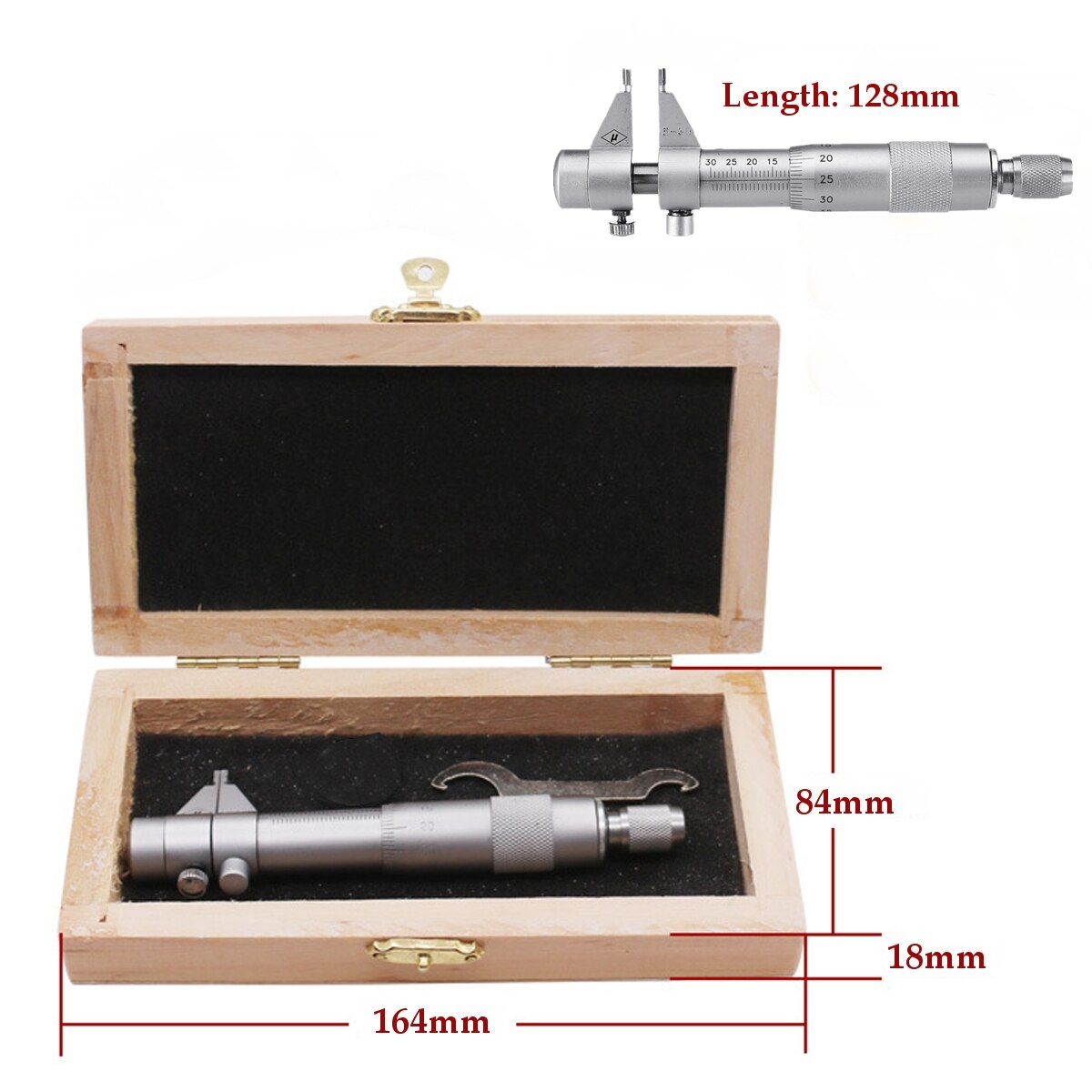 Jiguoor Mm Mm Edelstahl Innen Mikrometer S Grandado