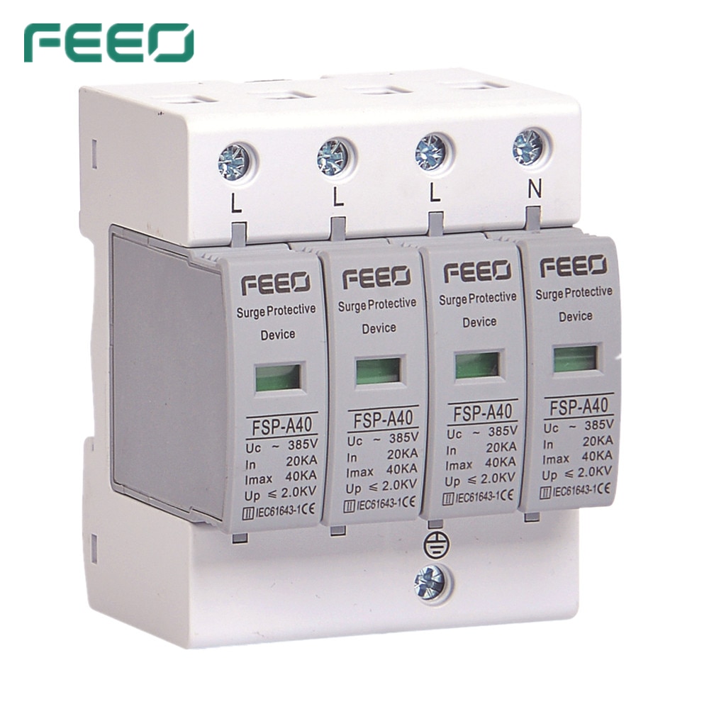 FEEO SPD AC 4P 420V Surge Voltage Protection Light Grandado