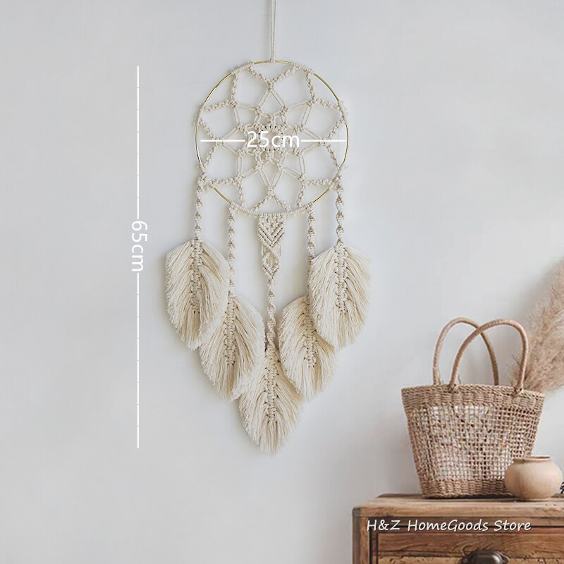 Macrame Boho Decoratie Tapijt Muur Opknoping Dream Grandado