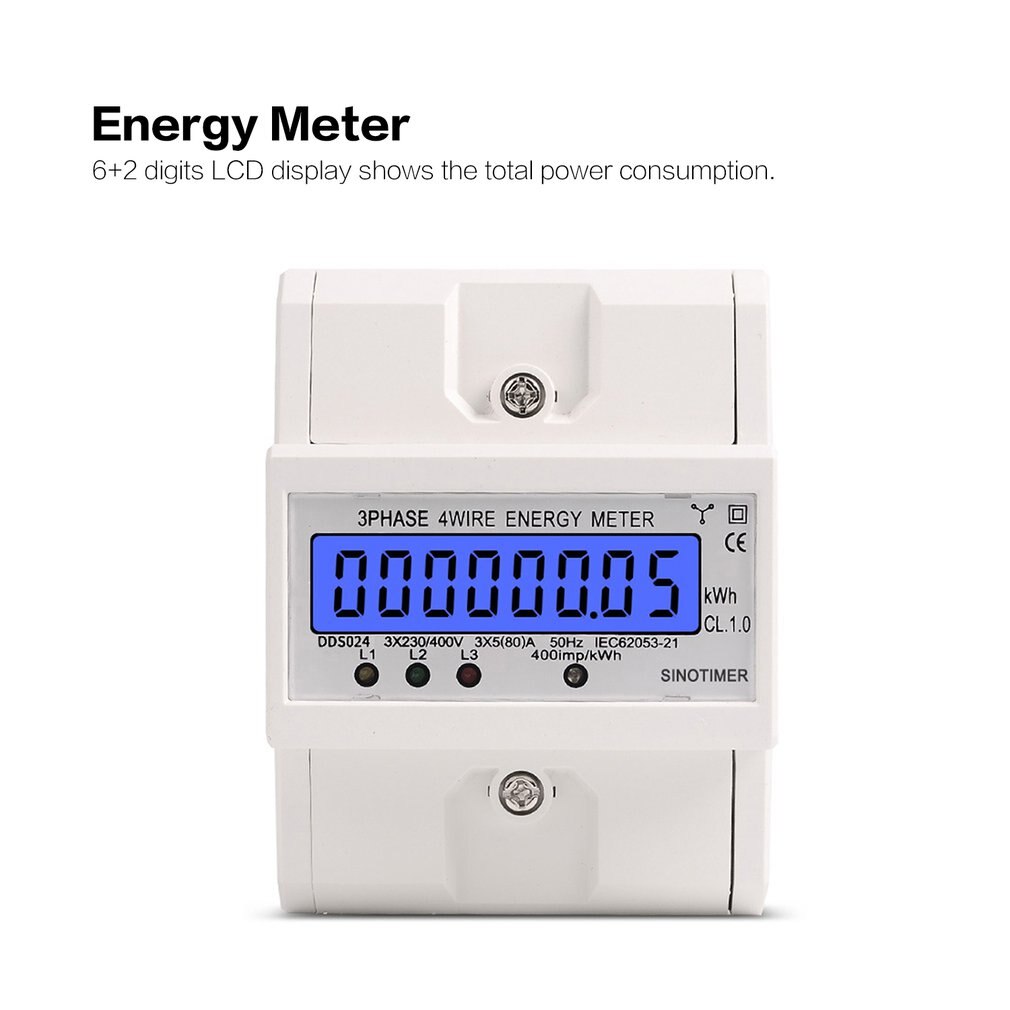 Medidor Eletr Nico Do Wattmeter Kwh A V Ac Hz Lcd Do Consumo