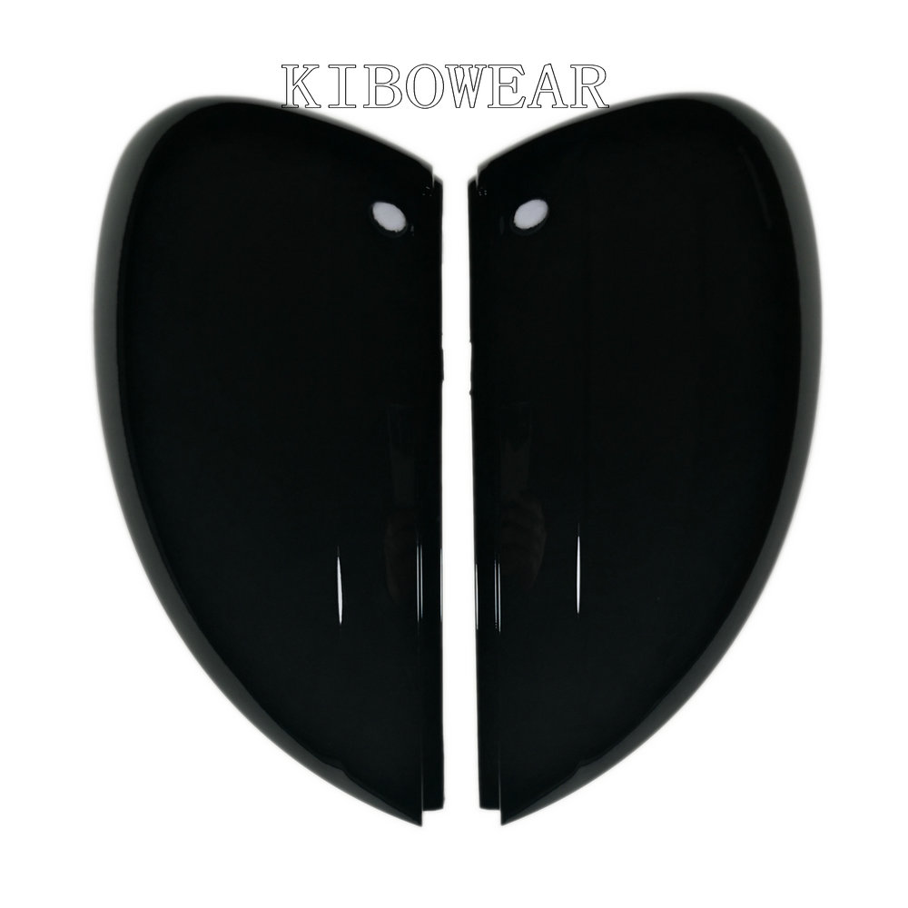 Black Side Wing Mirror Caps Cover For Vw Tiguan Allspace L Mk