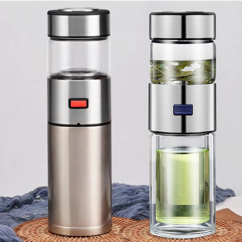 Thermos Beker Roestvrij Staal Warmte Water Fles Thermoskan Thee Filter