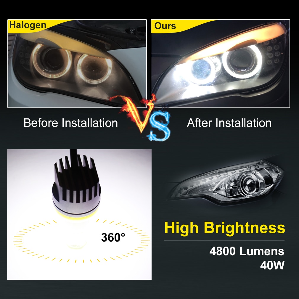 2 Stuks LED Angel Eyes Verlichting Canbus Voor BMW E60 E61 E63 X5 E70