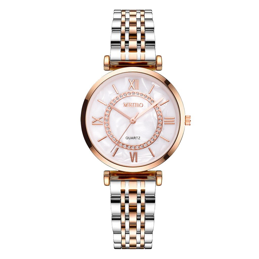 Rose Gold Horloge Voor Vrouwen Mannen Casual Zilve Grandado