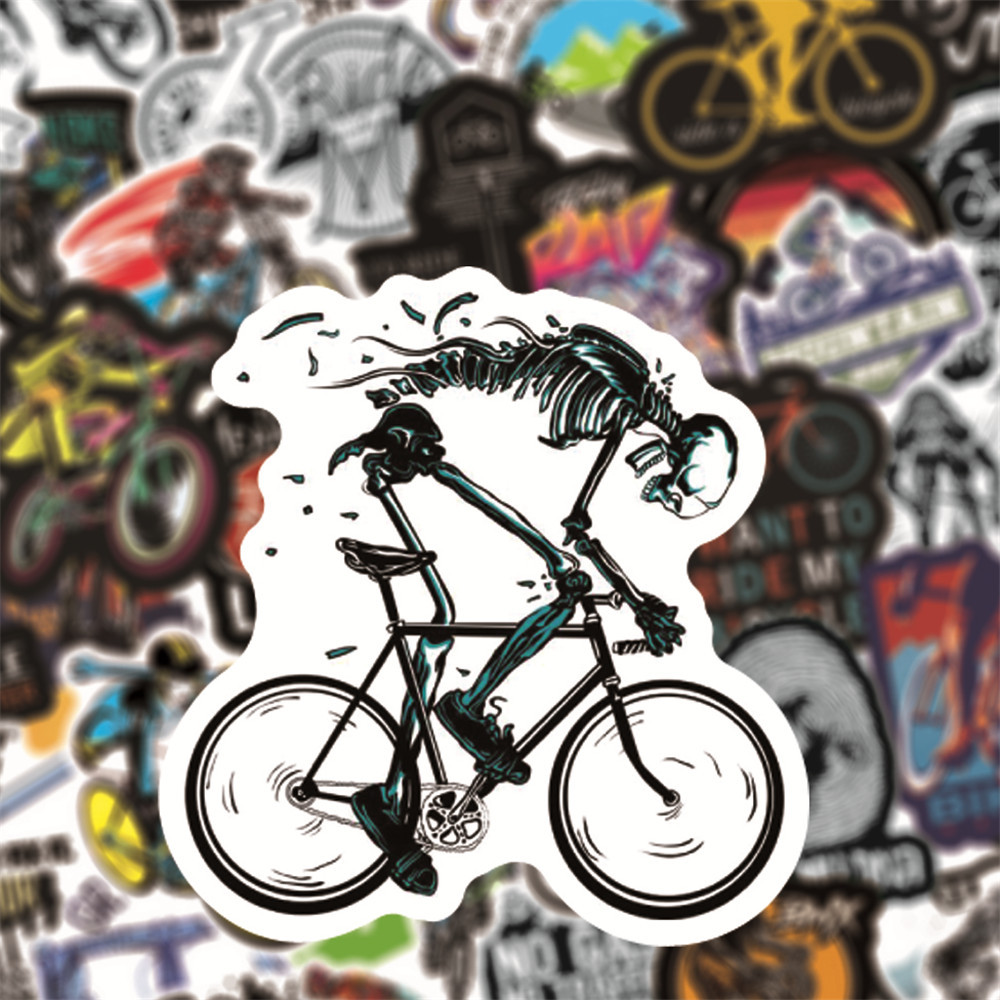 50 Pcs Mountainbike Stickers Racefiets Waterdich Grandado