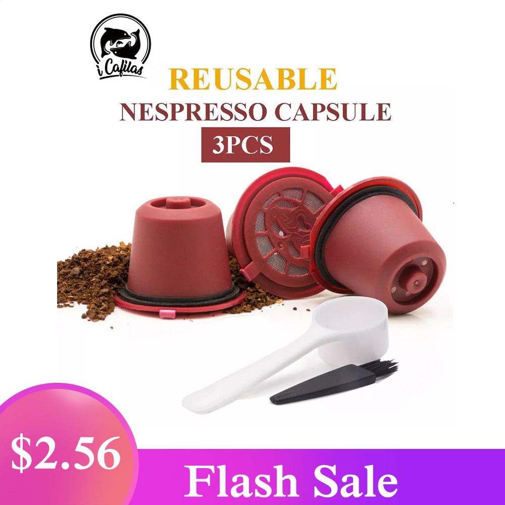 3Pcs Herbruikbare Koffie Capsules Pod Nespresso Ro Grandado