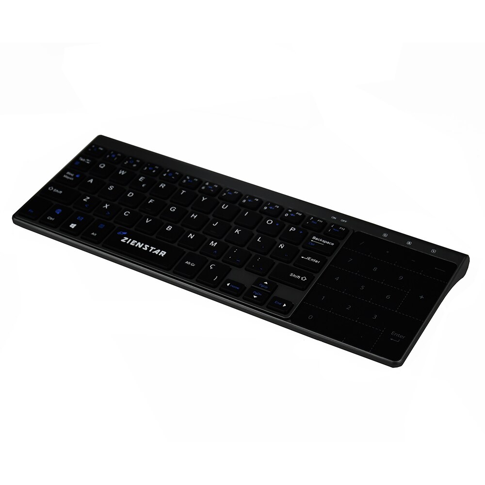 Zienstar Spanish 2 4Ghz Wireless Keyboard With Tou Grandado