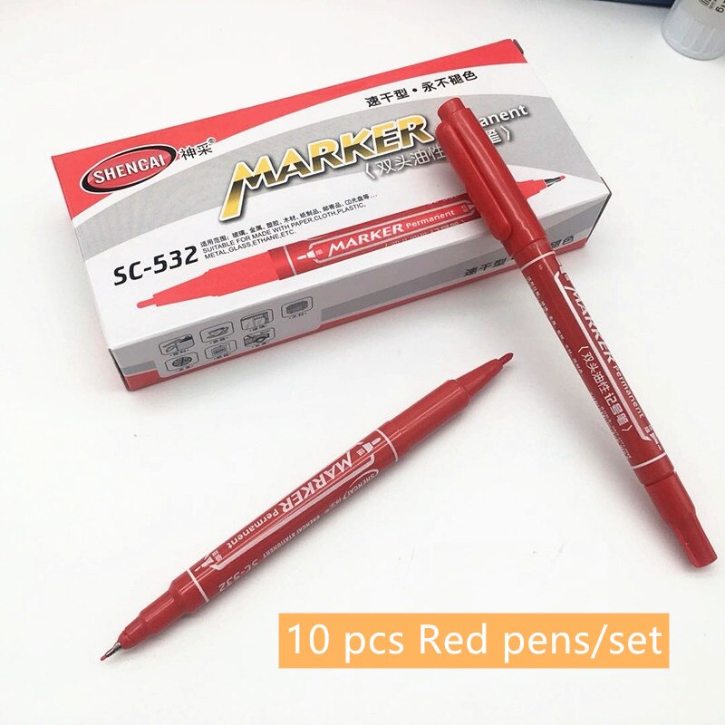 Pcs Dual Tip Kleur Permanente Marker Pen Bold F Grandado