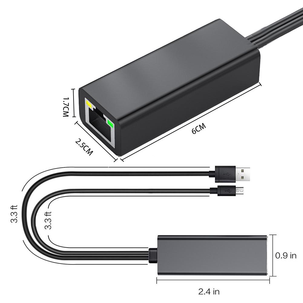 Ethernet Adapter Voor Fire Tv Stick Mbps Micro Grandado