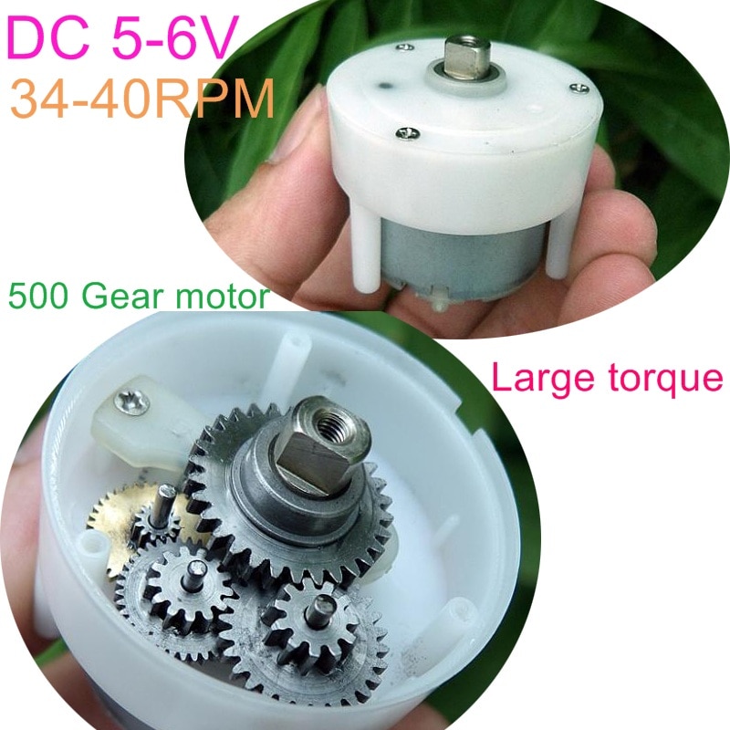 Pcs Dc V Metal Gear Box Motor Rpm Reductie Motoren