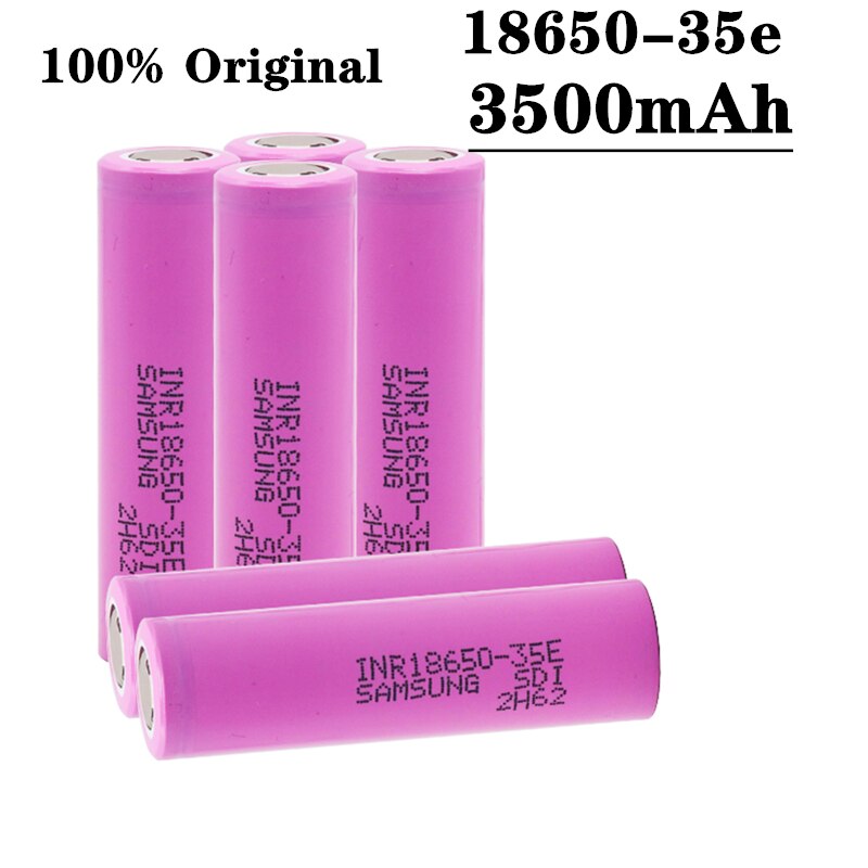 40 PCS Original INR18650 35E 3 7V 3500mAh 20A Disc Grandado