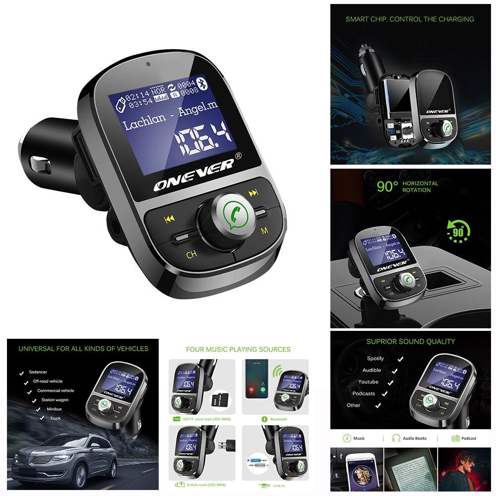 Bluetooth Auto Mp Speler Fm Zender Usb Oplader On Grandado