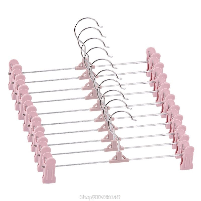 Trouser Hangers 10 Pack Skirt Hangers With Adjust Grandado