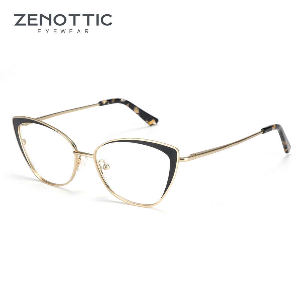 Zenottic Vrouwen Titanium Metalen Cat Eye Bril Fra Grandado