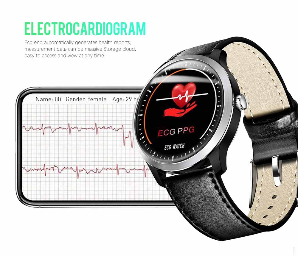 N Smart Horloge Sport Armband Ppg Ecg Hrv Ra Grandado