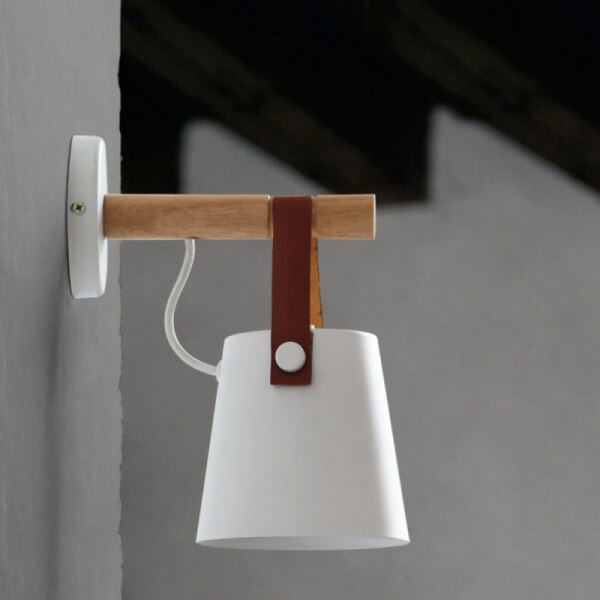 Houten Eenvoudige Creatieve Wandlamp Led Slaapkame Grandado