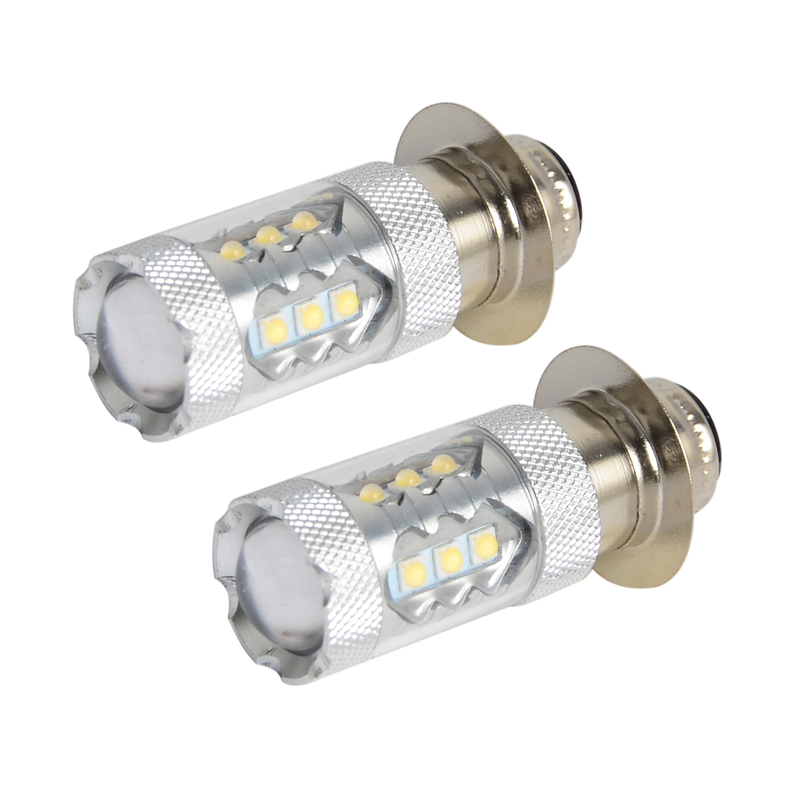 2PCS 80W Super White LED Headlight Bulbs Upgrade For Yamaha ATVS YFM350